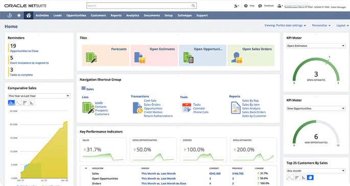 Codinix - NetSuite Analytics Integration Custom Dashboards